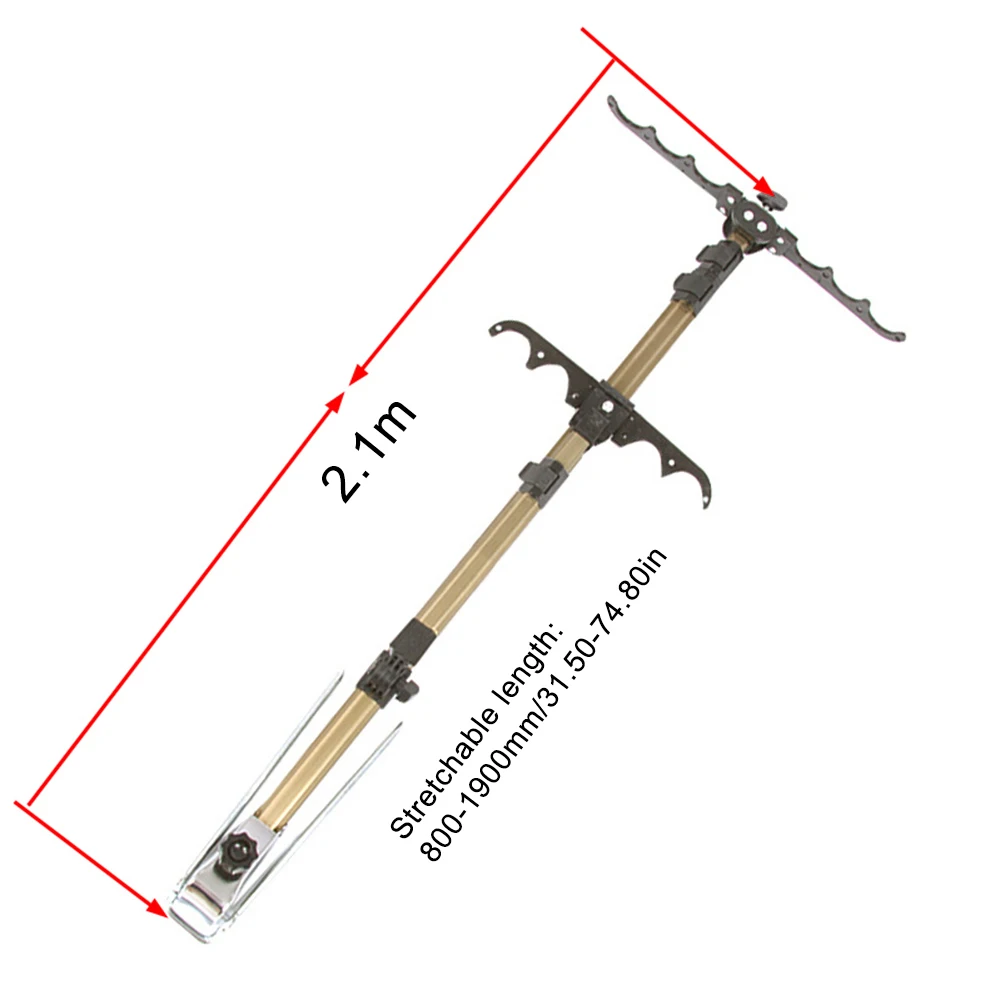 Многофункциональный держатель для удочки из алюминиевого сплава регулируемый