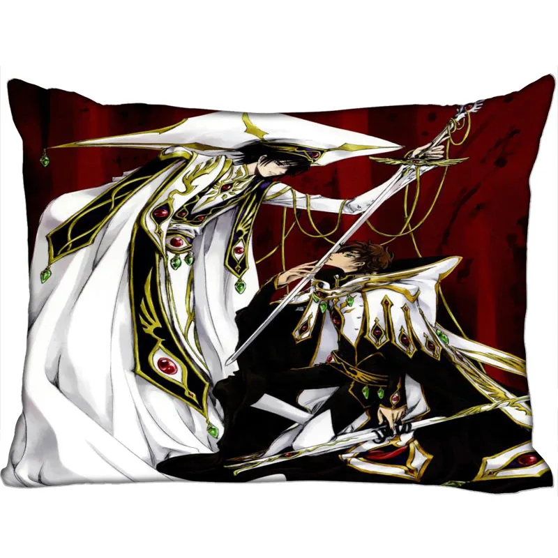 

Custom CODE GEASS Lelouch of the Rebellion Rectangle Pillowcase zipper dakimakura Classic Pillow Case size 35*45cm DIY Gift