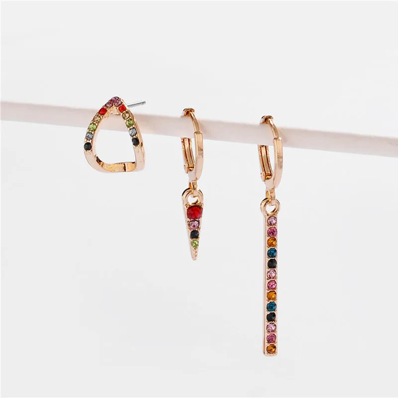 Модные ювелирные изделия набор из 12 пар/упак. сережек смолы и камня квадратные