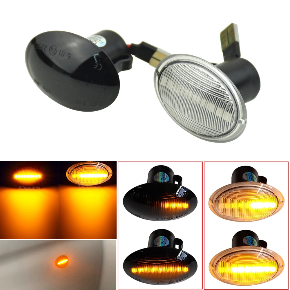 

LED Turn Signal Side Marker Light For Fiat 500 For Maserati Ford KA Lancia Lybra Ypsilon Alfa 4C Dynamic Repeater Lamp