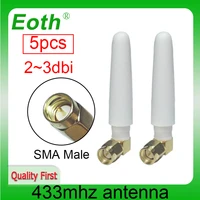 eoth 5pcs 433mhz antenna 23dbi sma male lora antene pbx iot module lorawan signal receiver antena high gain