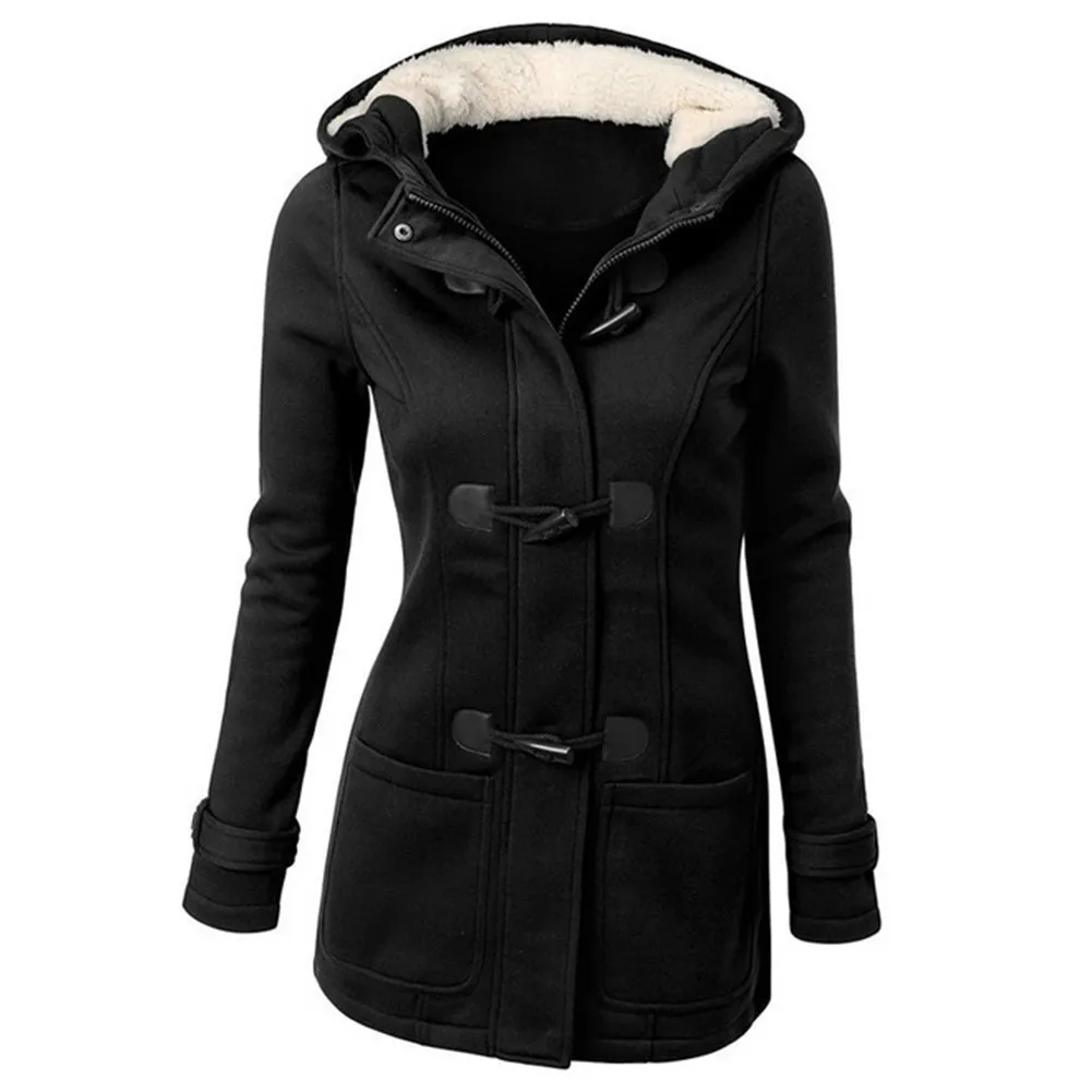 Женское длинное пальто с капюшоном однотонная парка размера плюс верхняя одежда