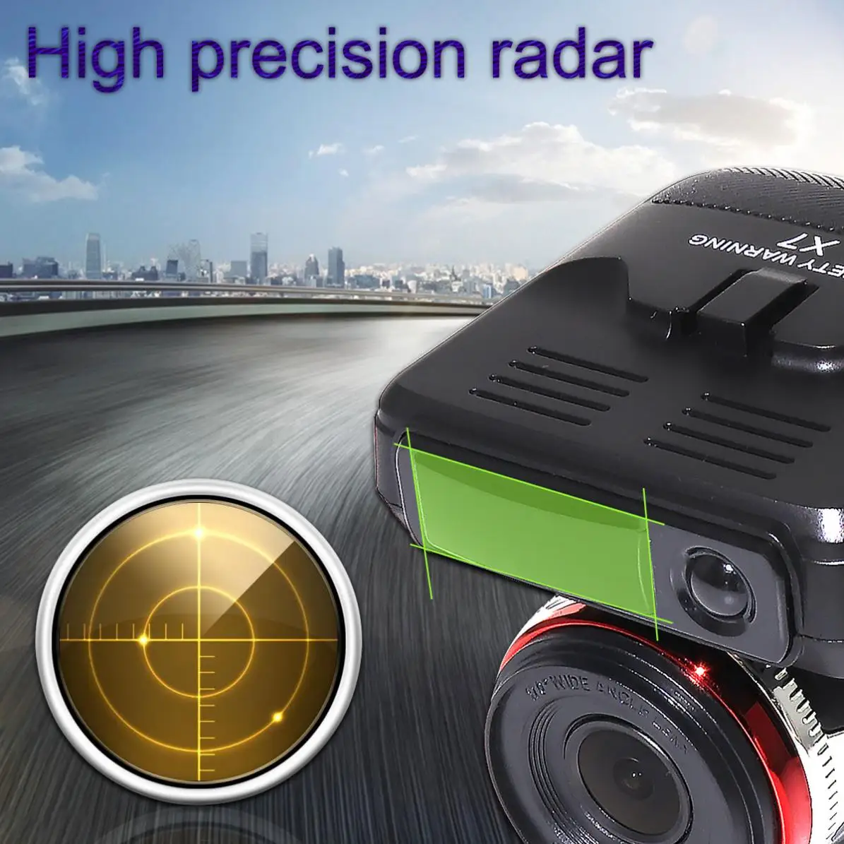 

2In1CarDVR RadarDetectorG-senorGravity Car Camera HD 1280P Speedcam Anti Radar Detectors Dash Cam Russian + English Language