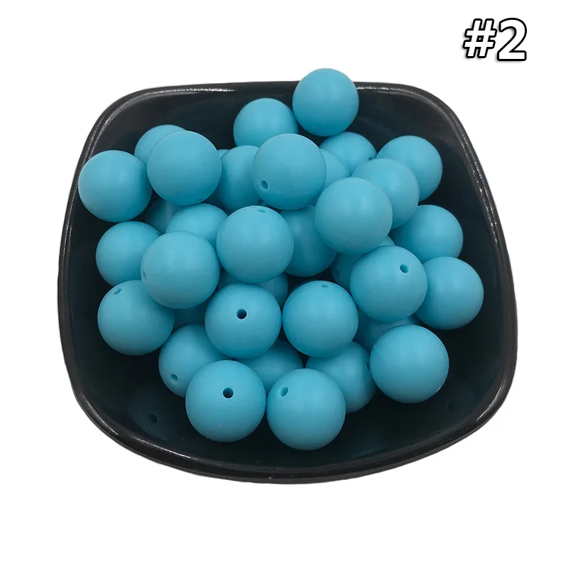 Silicone teether 2 20 шт. Силиконовая Круглая Бусина 12 мм Экологичное Сенсорное ожерелье-прорезыватель для кормления пищи аксессуары DIY Ювелирные изделия Детский Прорезыватель игрушка - Цвет: Silicone teether 2
