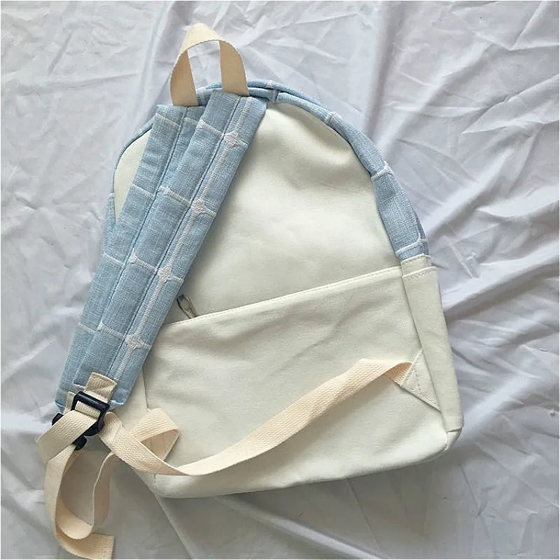 

Backpacks Women Plaid Preppy Style Students Sweet Cute Fresh Girls School-bags High Capacity Fashion Casual Korean Style Female