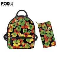 forudesigns phone coin bags money purse school backpacks for ladies kids lucky clover brand design multi function shoulder bags