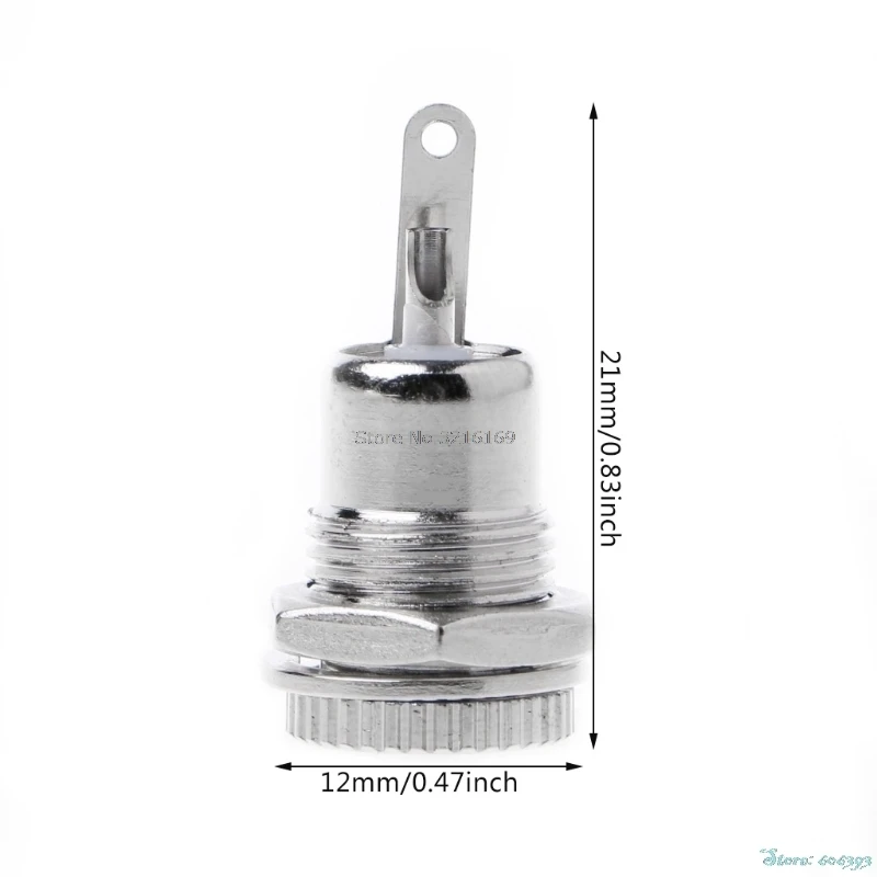 For 1PC DC Power Jack Socket Female Panel Mount Connector 5.5 mm x 2.1mm Promotion | Строительство и ремонт