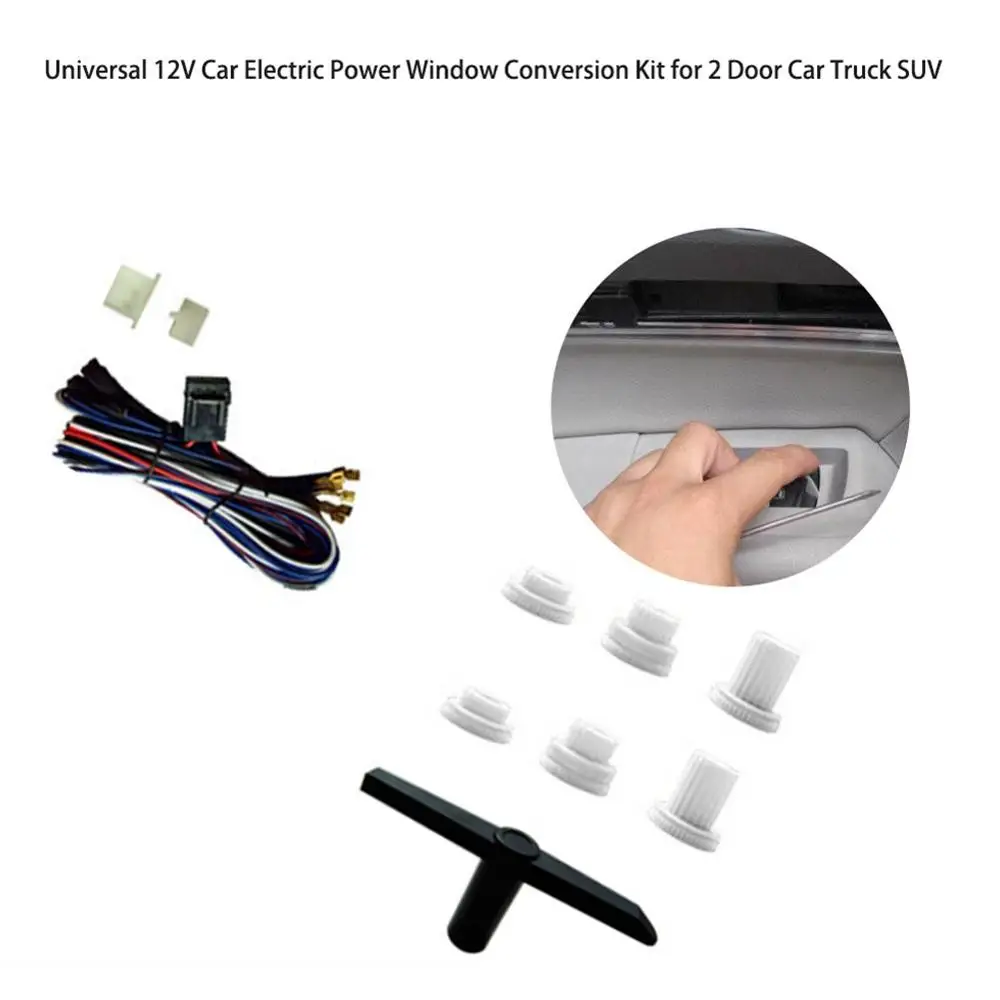 12V Car Electric Power Window Lift Regulator Conversion Kit for 2 Door Truck SUV Universal Accessories | Автомобили и мотоциклы