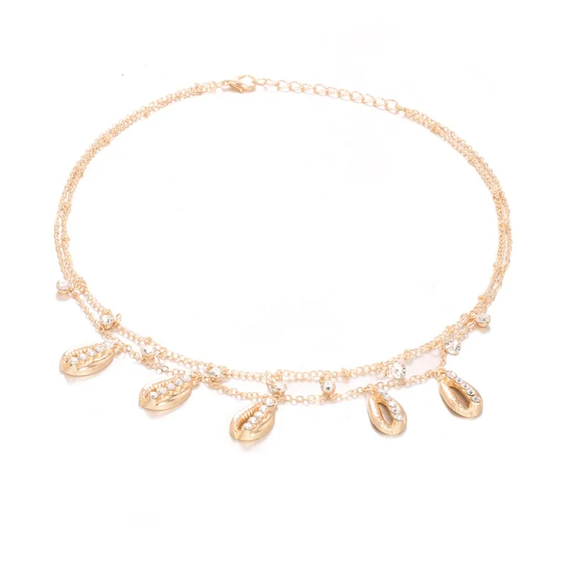 2 шт./компл. ожерелья и кулоны Золотая рама с украшением в виде кристаллов бисера