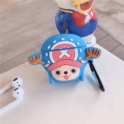 CD-12 Мультфильм Аниме one piece Тони Чоппер брелок корпусы гарнитурные для Apple Airpods 2 силиконовый защитный чехол Чехлы Брелок - Цвет: CD-12