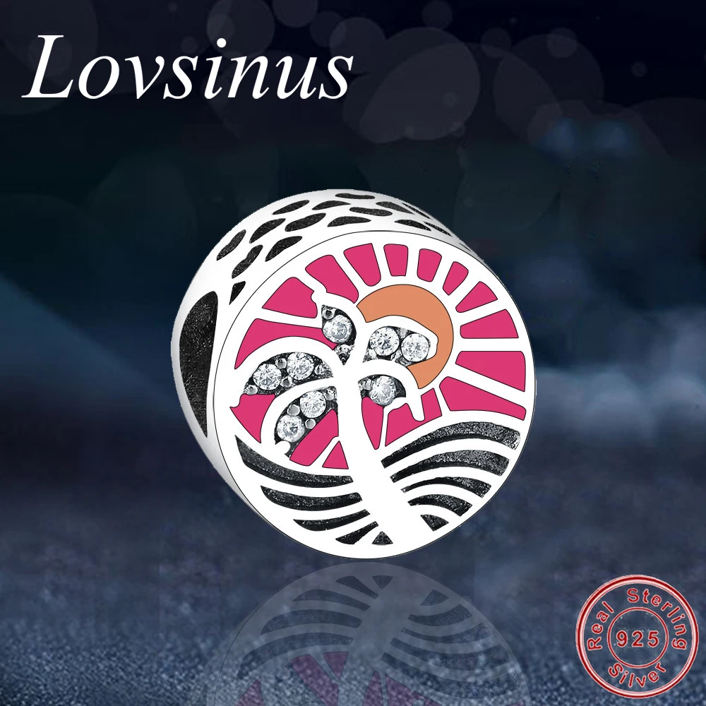 Новинка Стерлинговое Серебро 925 пробы дерево/солнечный свет/песчаный пляж