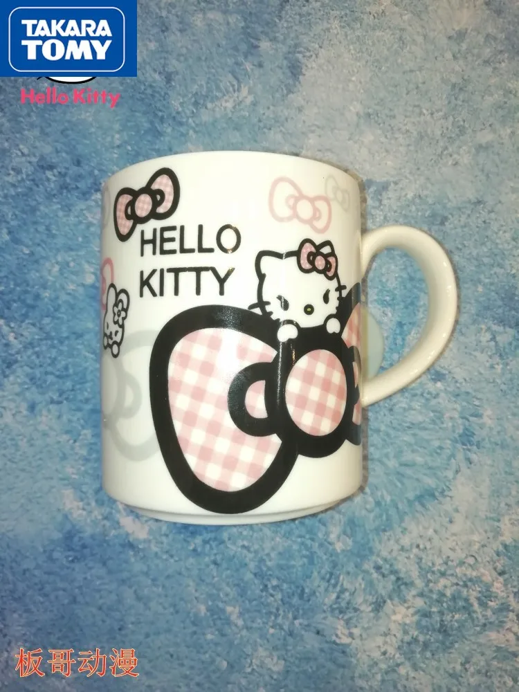 

TAKARA TOMY ceramic material cartoon Hello Kitty mug printing round water cup coffee cup collection cup milk cup