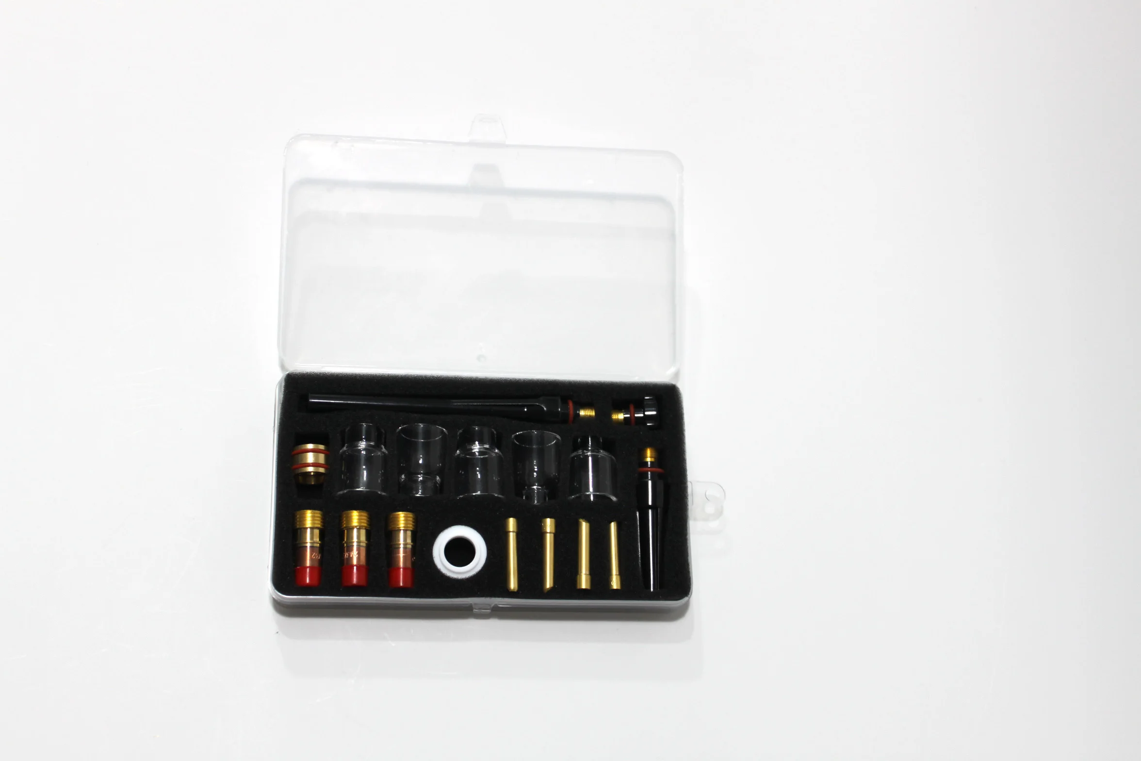 Комплект стеклянных чашек 4 #8 # TIG Pyrex Сварочная горелка Зажимная цанга газовая