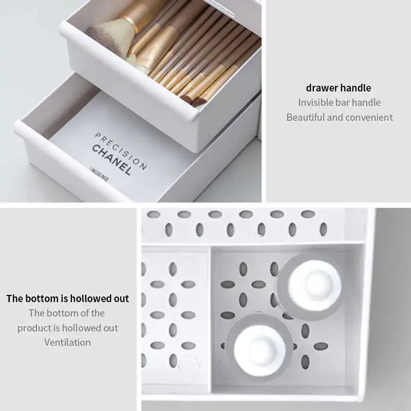 Органайзер для косметики большой емкости Настольный ящик хранения ювелирных