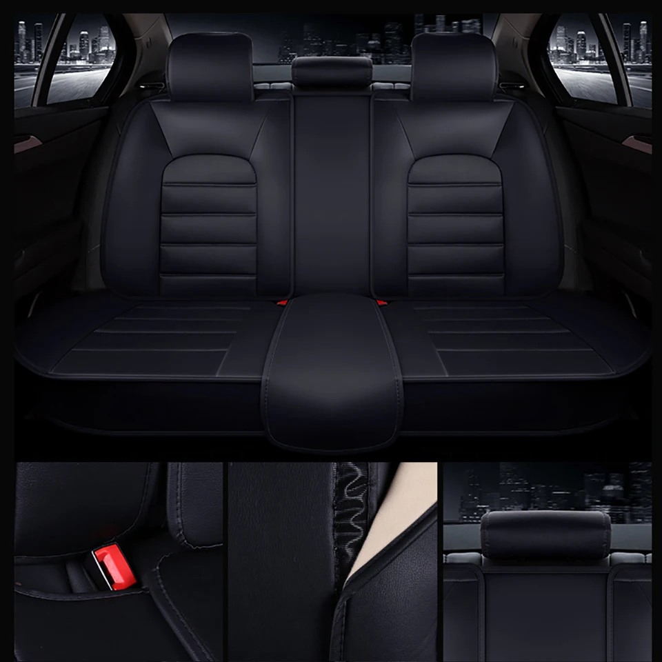 Чехлы для автомобильных сидений Kalaisike кожаные универсальные чехлы Skoda все модели