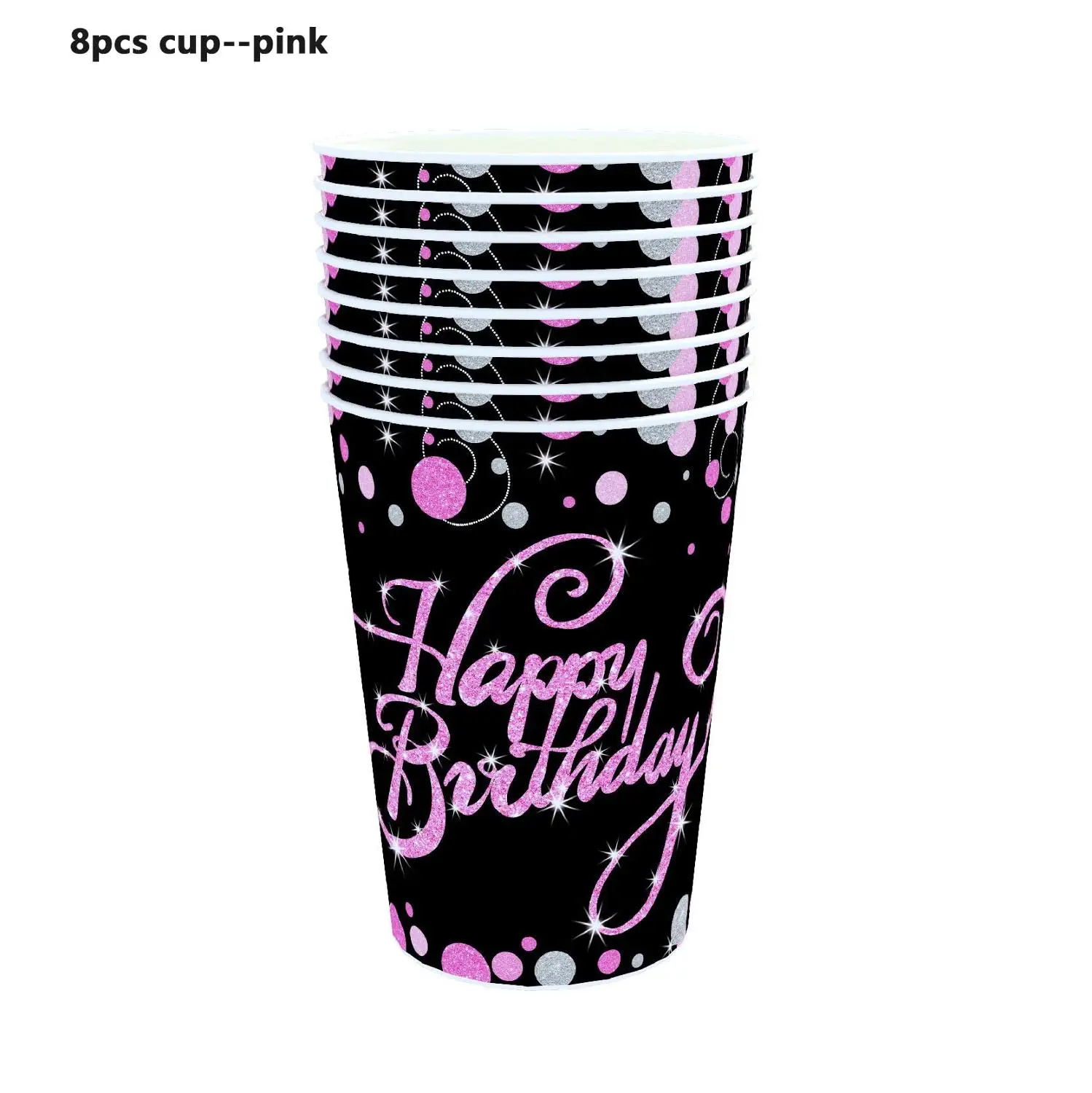 Набор одноразовой посуды декор для праздвечерние 60-летия цвет