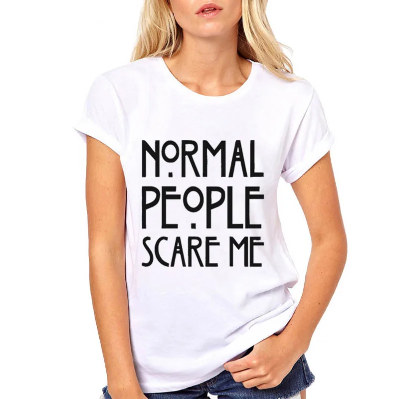 Женские туфли с цветочным принтом &quotNormal People Scare&quot Me рисунком Модная одежда