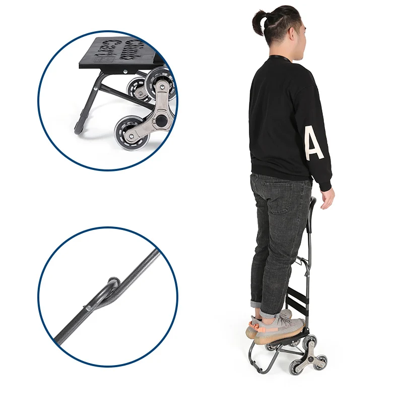 Тележка на колесах для женщин складная корзина покупок пожилых людей лестница