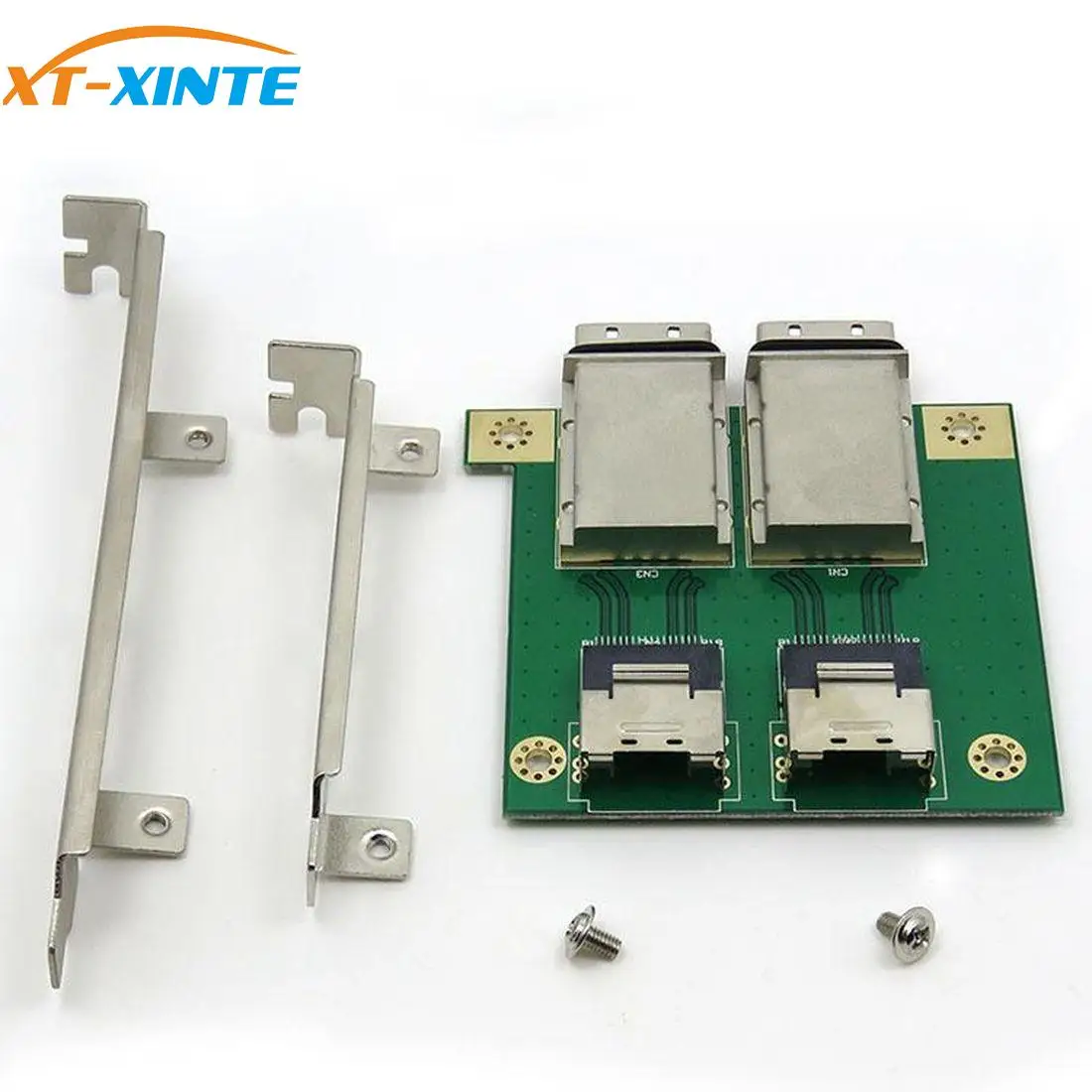 XT-XINTE Mini SAS 36P-26P PCI плата адаптера (двойная) внутренняя SFF8087 к внешней 8088 PCI карта с PCI монтажной пластиной