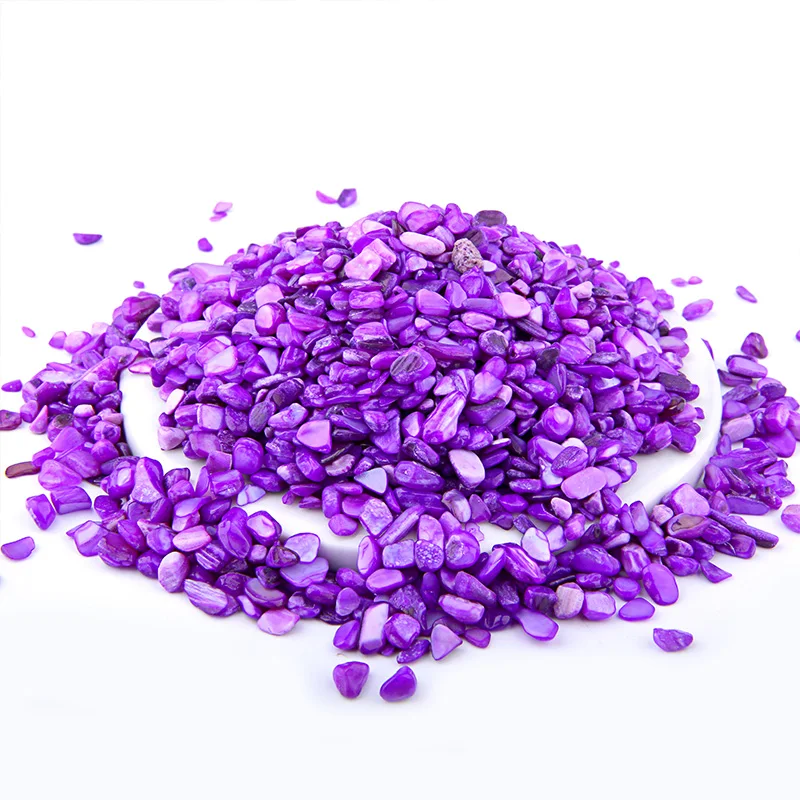Shell Beads Разноцветные Бусины 3-5 мм, 20 г, 50 г, 100 г, смешанный природный гравий, кристалл, бисер, неправильный энергетический драгоценный камень, бусины для рыбного бака, бонсай, украшение - Цвет: Shell Beads