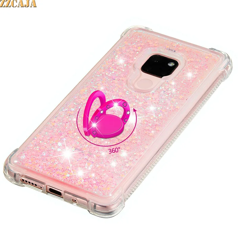 Ударопрочный Магнитный Блестящий зыбучий песок для Huawei Mate 30 20 10 Pro P30 P20 P10 P Smart 2019 P9