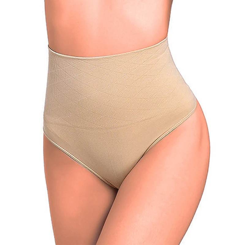 complexion SFIT, женские трусики с высокой талией, Т-стринги, Корректирующее белье, Однотонные трусы, контроль живота, нижнее белье, тянущиеся мягкие трусики - Цвет: complexion