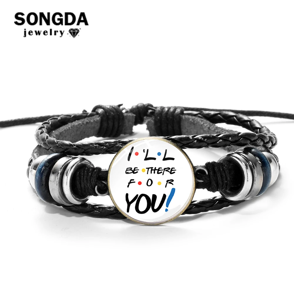 SONGDA 2019 друзей ТВ шоу тема кожаный браслет Центральная кофейня 25th Юбилей памятная
