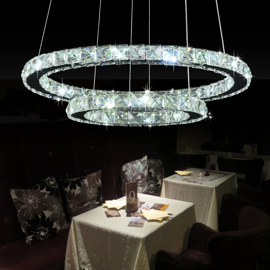 Светодиодный светильник из нержавеющей стали современный хромированный