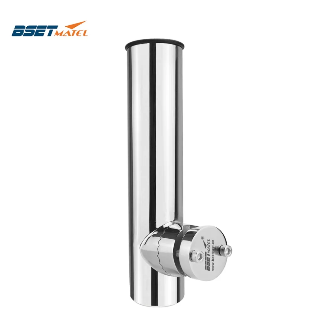 Rail Mount stainless steel316 fishing rod rack holder pole bracket support with clamp on rail 19 to 32mm  boat marine hardware