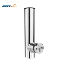 rail mount stainless steel316 fishing rod rack holder pole bracket support with clamp on rail 19 to 32mm boat marine hardware