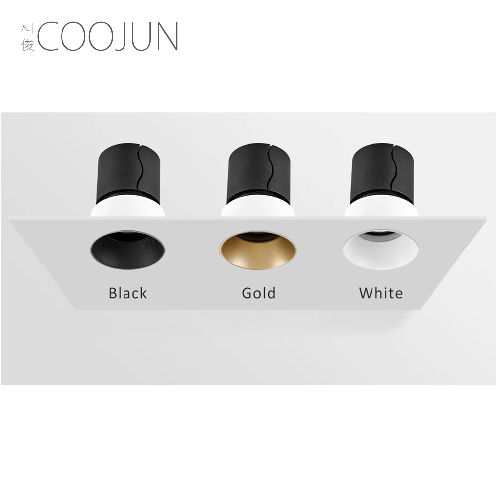 Светодиодный потолочный светсветильник льник COOJUN COB AC85-265V 7 Вт 12 алюминий