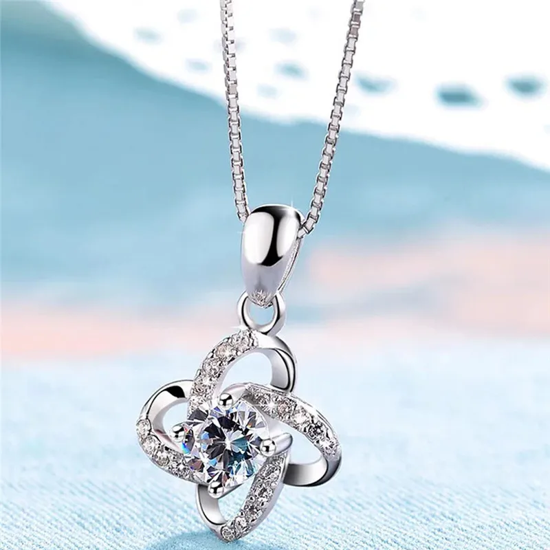 2019 модное ювелирное изделие очаровательное посеребренное ожерелье с подвеской