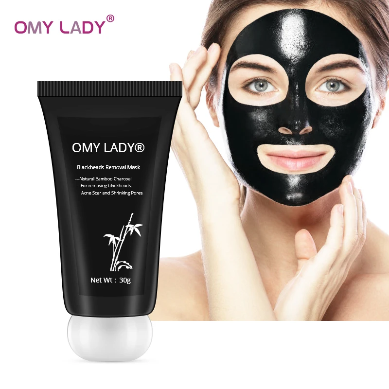 OMY LADY маска для удаления угрей носа полоска пор черная пилинг лечение акне