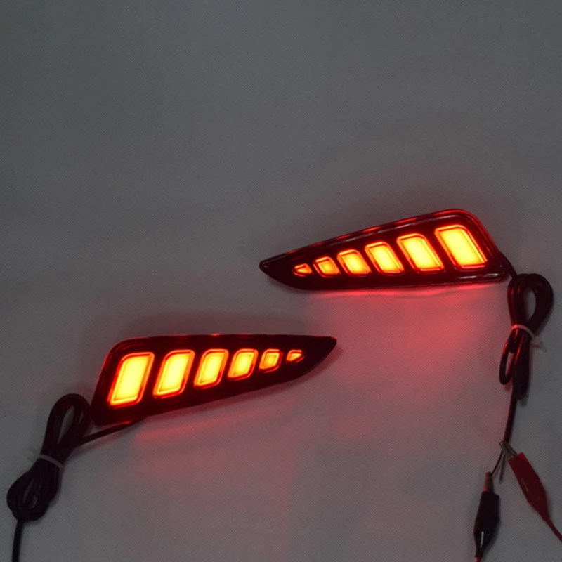 

2PCS Car Brake Lights Modificated LED Rear Fog Lamps for Toyota C-HR 2016-2019