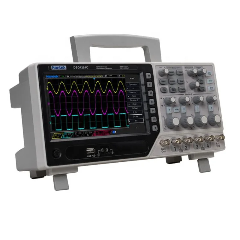 

Цифровой usb-осциллограф Hantek DSO4254C, 4 канала, 250 МГц, 1 Гвыб/с, автомобильный осциллограф