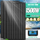 Солнечная панель из ETFE 1500 Вт 3000 Вт 18 В Солнечная генераторная система Off Gird Домашняя энергетическая система Кемпинг Автомобиль RV Зарядное устройство для батареи на открытом воздухе