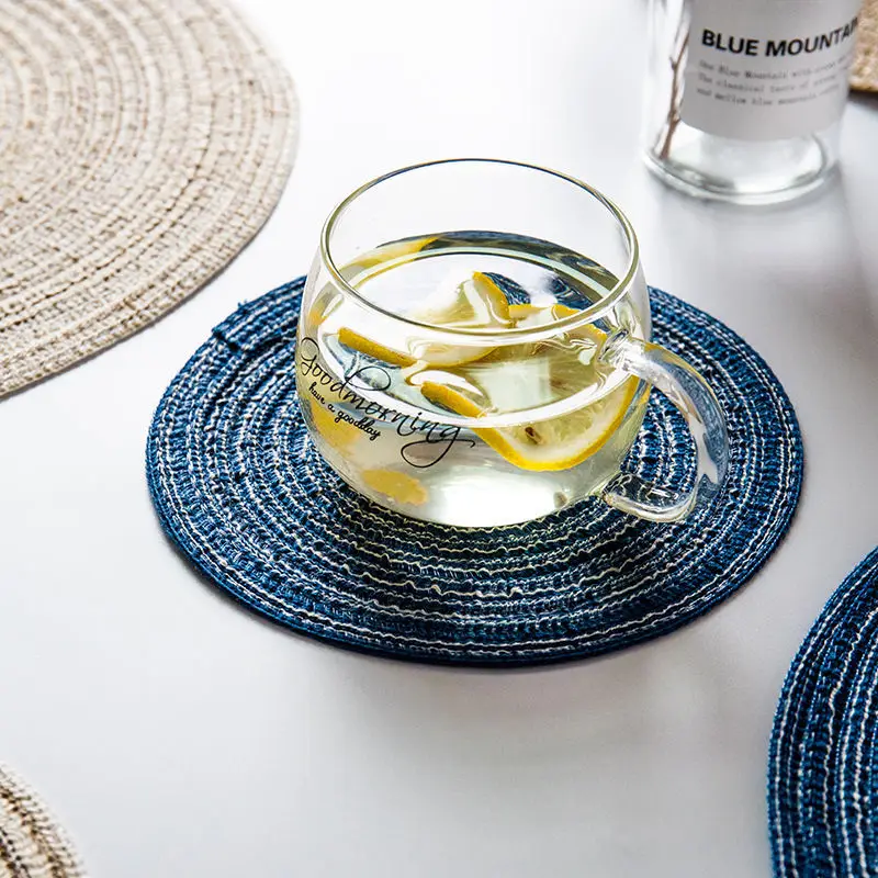 

1/3/4/6pcs Placemat Woven Coaster Heat Insulation Pad Nordic Kettle Mat Anti-scalding Dish Plate Bowl Mat Western Table Mat