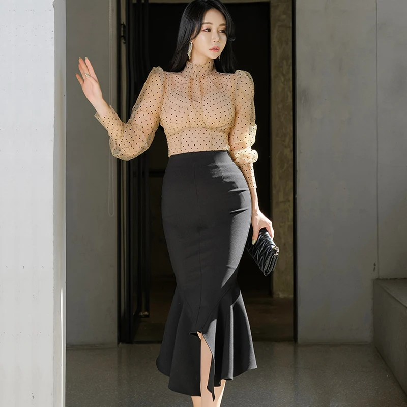 HAMALIEL модный сексуальный женский комплект из 2 предметов Корейская Весенняя