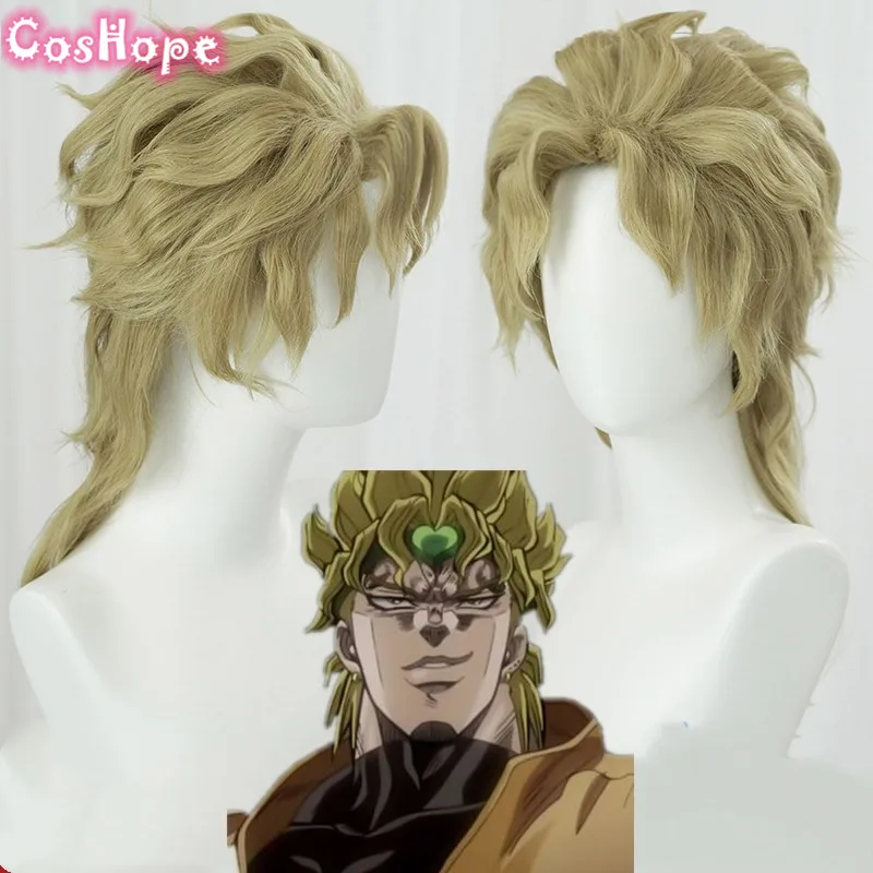Мужской короткий парик Dio Brando из термостойкого синтетического материала для