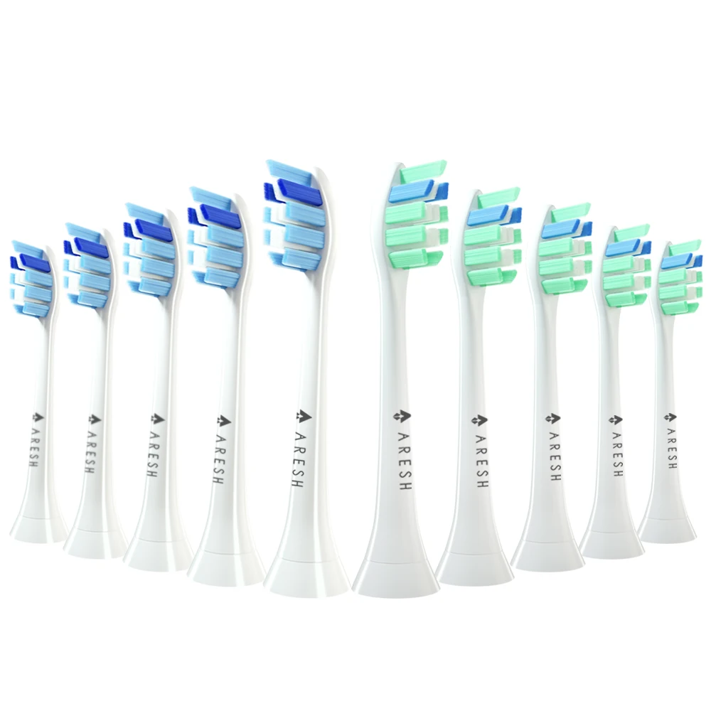 10PCS/Set Replaceable Brush Head For Philips Hx3,Hx6,Hx9 Series Toothbrush Clean Action Brush Heads Clean Sonicare Flexcare enlarge