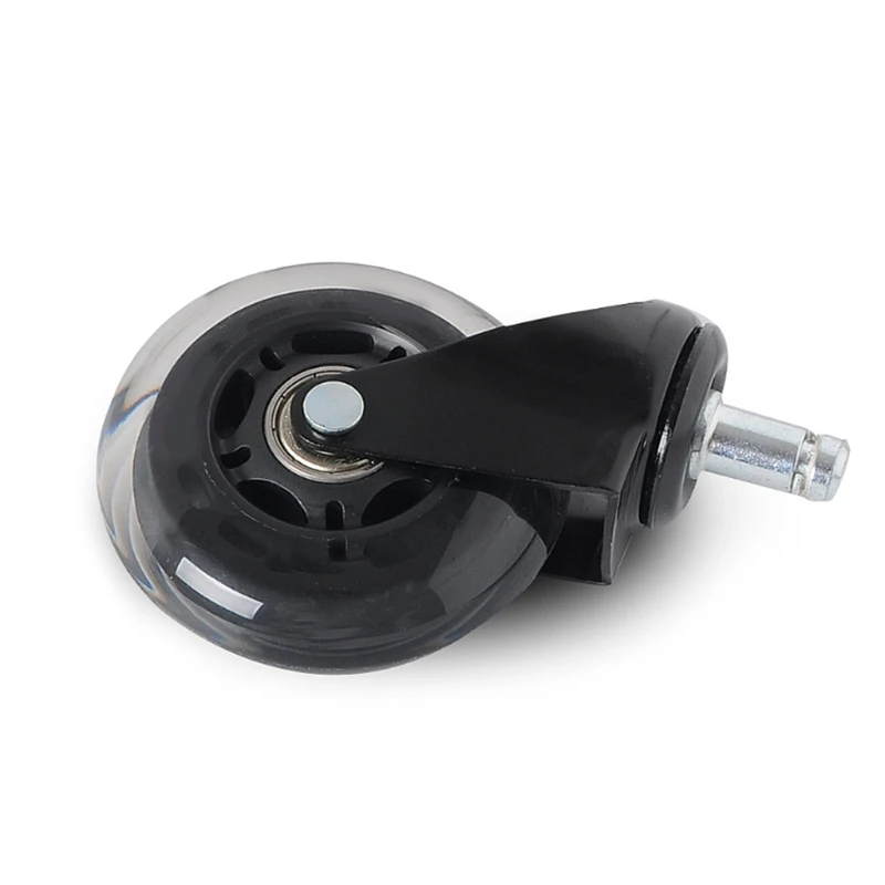 

203F Universal 3" PU Style Office Chair Wheels Replacement Rolling Caster