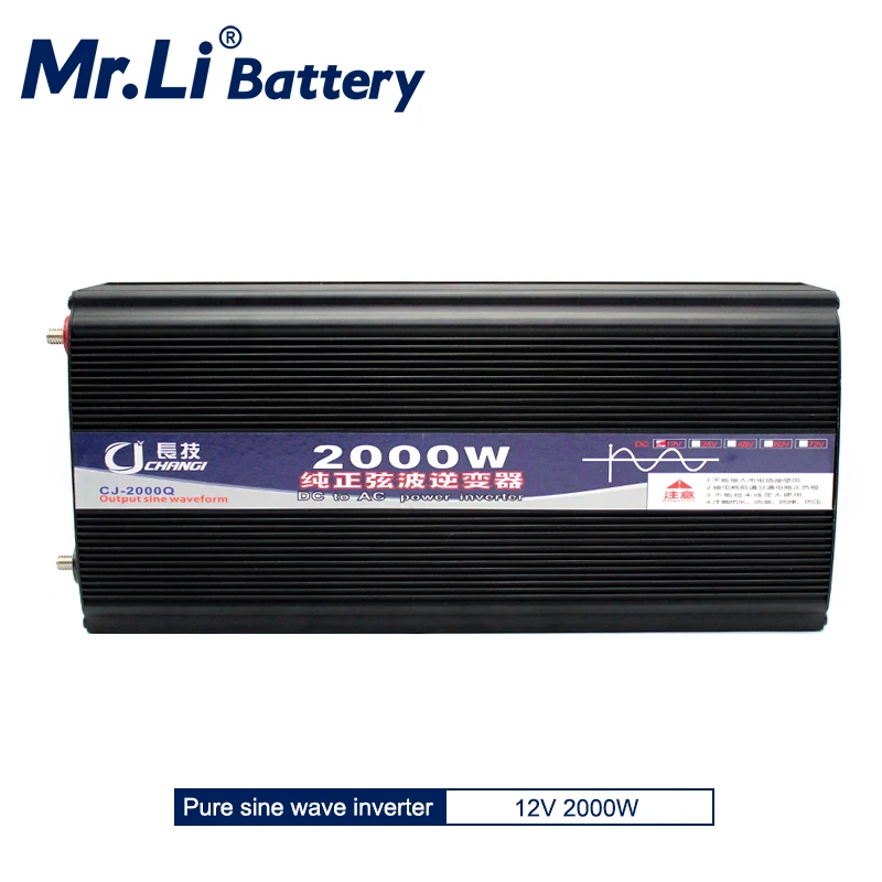 2000W инвертор с чистым синусом Мощность Инвертор постоянного тока 12V/24V к