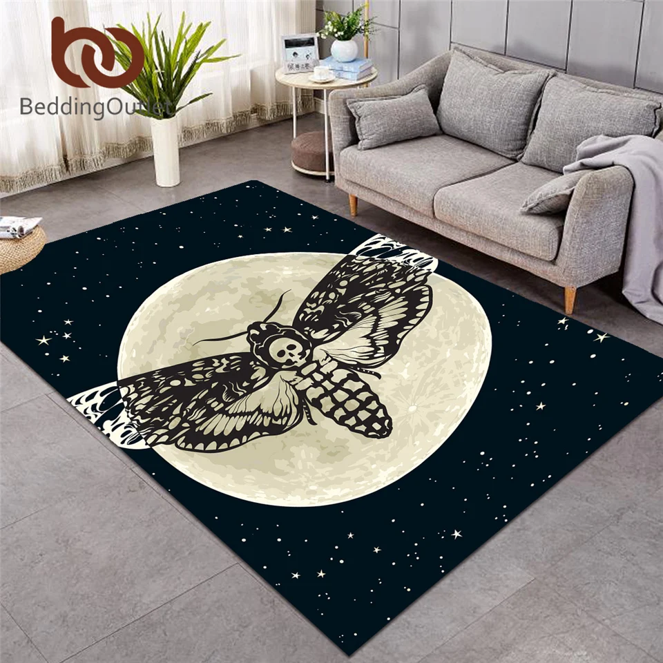 Постельные принадлежности выход Death Moth ковер для гостиной готический череп