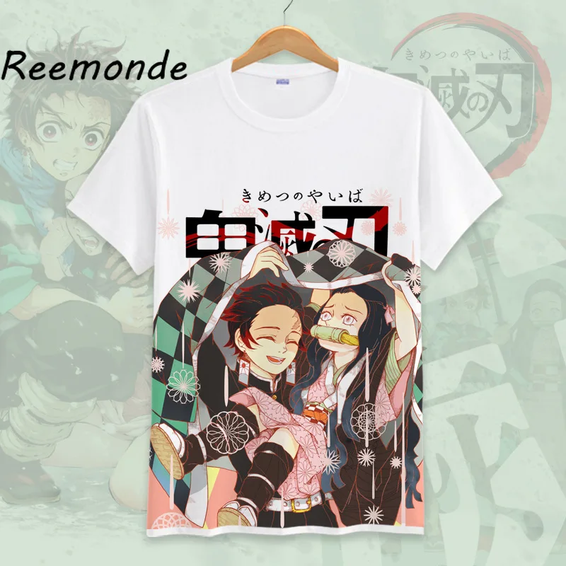 Аниме одежда костюмы убийца демонов: киметасу no Yaiba костюм футболка Tanjirou Kamado Nezuko