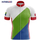 Велоодежда HIRBGOD трёхцветная мужская на молнии с круглым вырезом