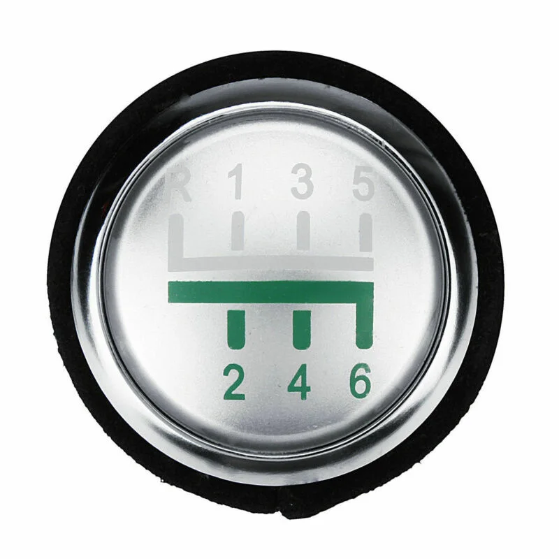 Сменная ручка переключения передач внутренняя Серебристая + черная