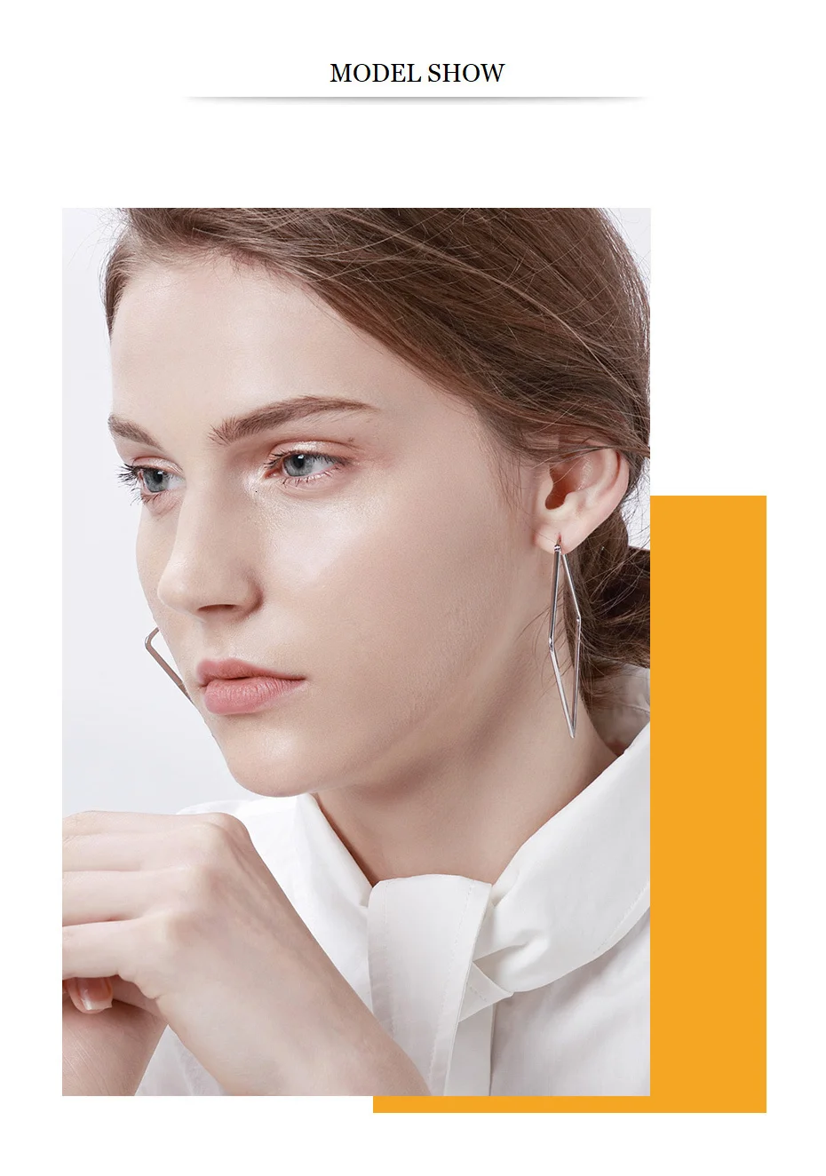 Vnox, шикарные квадратные серьги-кольца с ромбами, большие серьги для женщин, нержавеющая сталь, серебро, большие размеры, геометрические, вечерние, уличная одежда, Brincos