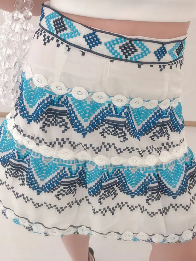 

Suit skirt summer ethnic style fashion cotton and s two-piece suit foreign age reduction Korean version of the new t
