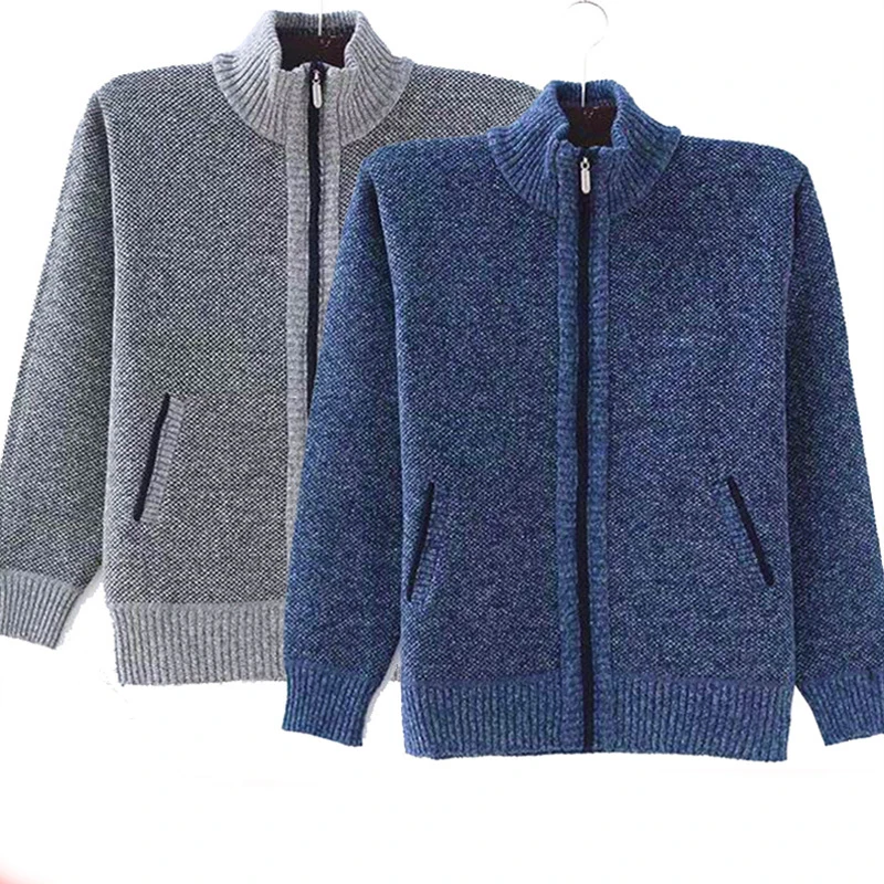 2021 Cardigan Jacket Men Autumn Winter Men Warm Sweater Coat Men Knitted Sweater Solid Cardigan Jackets Man Casual Mens Clothing