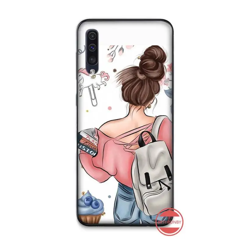 Мягкий черный Чехол Vogue Boss для телефона Samsung Galaxy A 3 6 7 8 10 20 30 40 50 70 71 10S 20S 30S 50S
